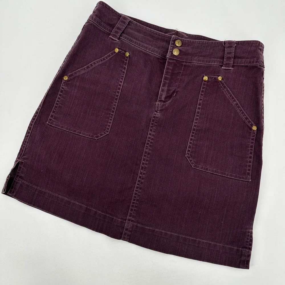 Kuhl Women Plum‎ Purple Utility Hiking Skirt Size 4 Stretch Outdoors Travel Gorp